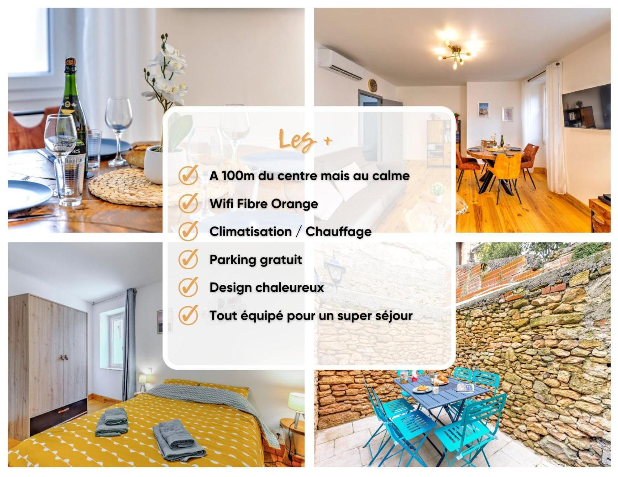 3 Pieces, Climatise, Calme, 100M Du Centre, Parking, "Lyriade" サルラ・ラ・カネダ エクステリア 写真